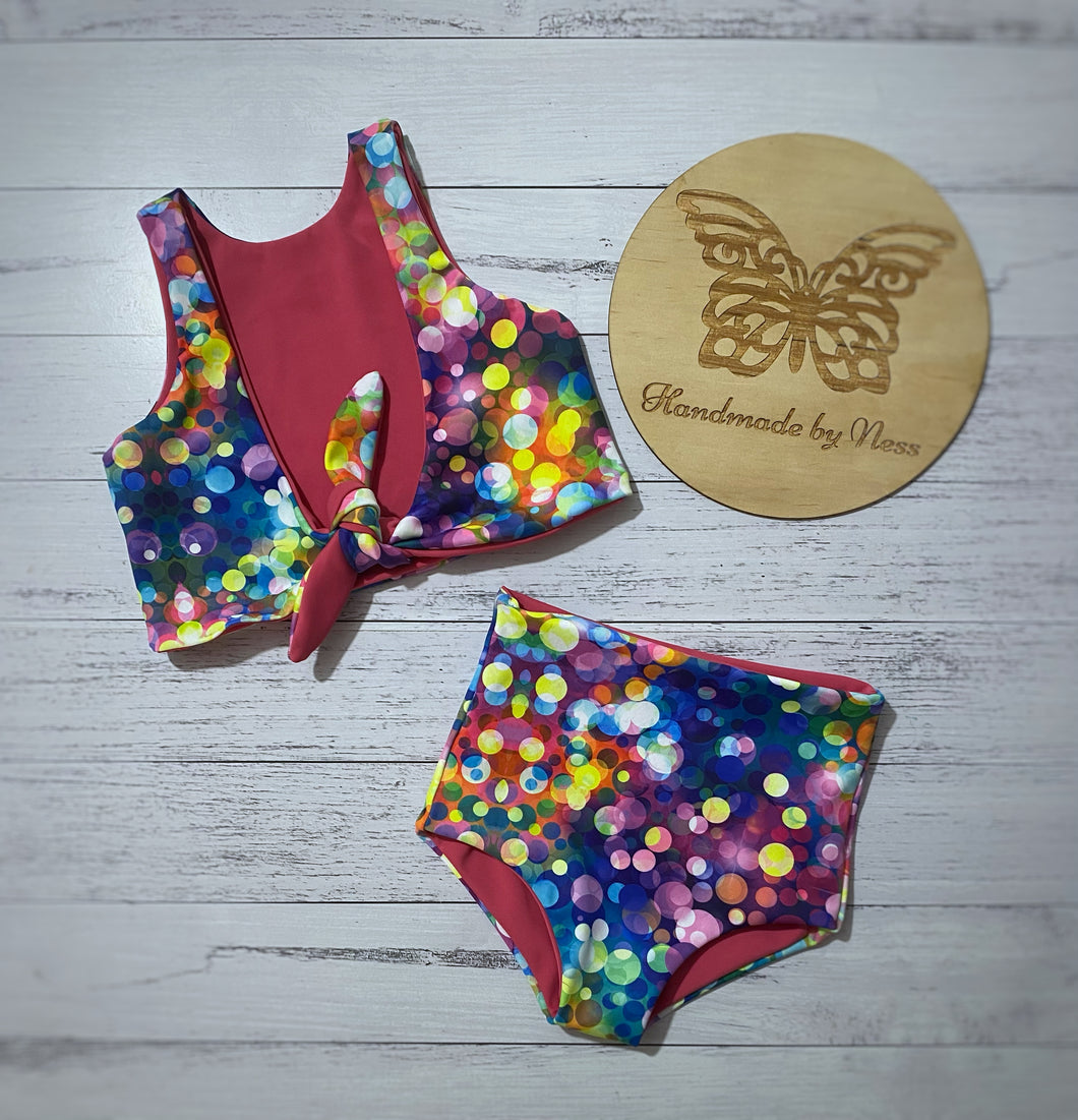 Reversible Swim top and bottoms