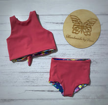 Load image into Gallery viewer, Reversible Swim top and bottoms